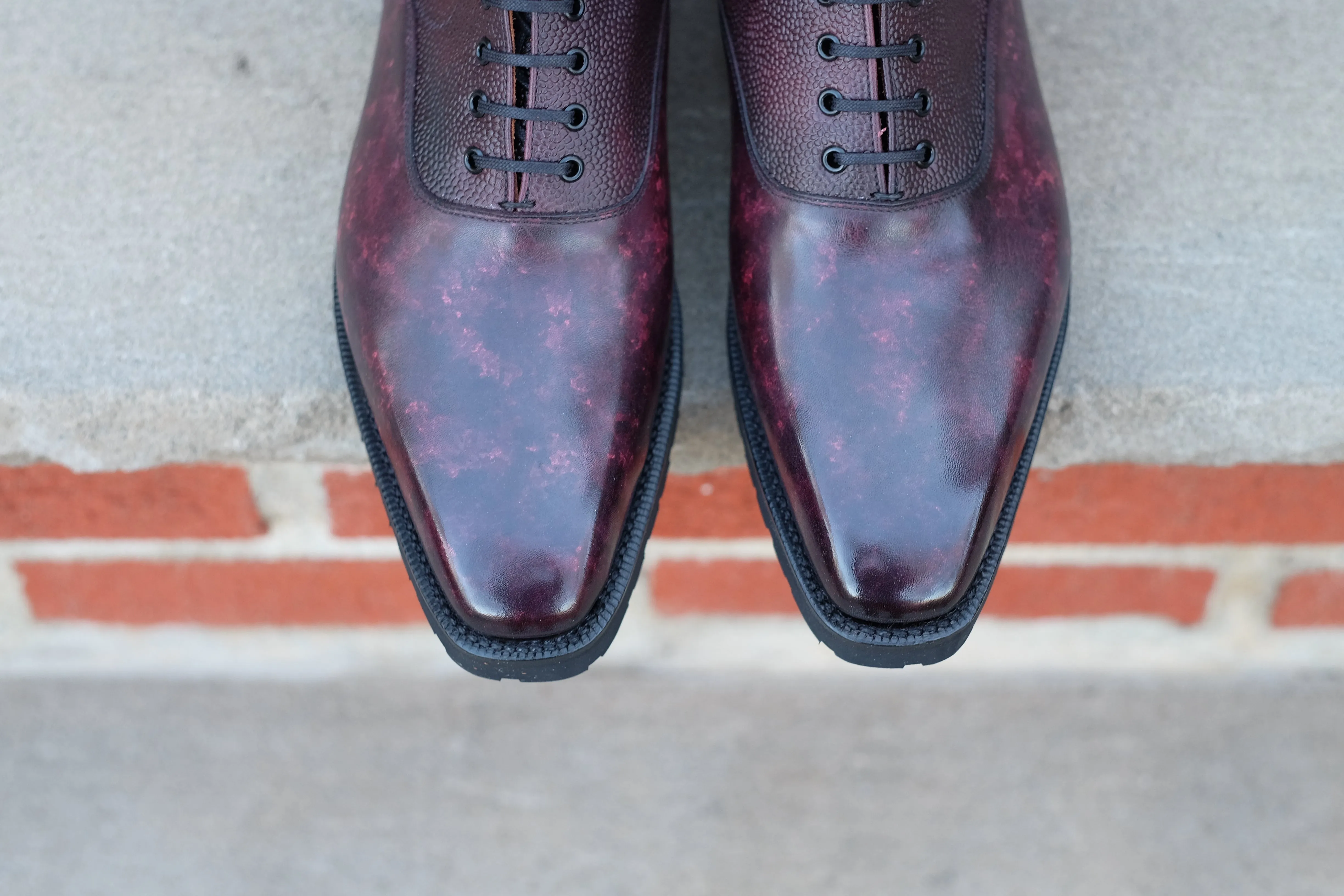 Wedgwood Redux - Plum Marble Patina / Plum Calf Grain - PRE SALE