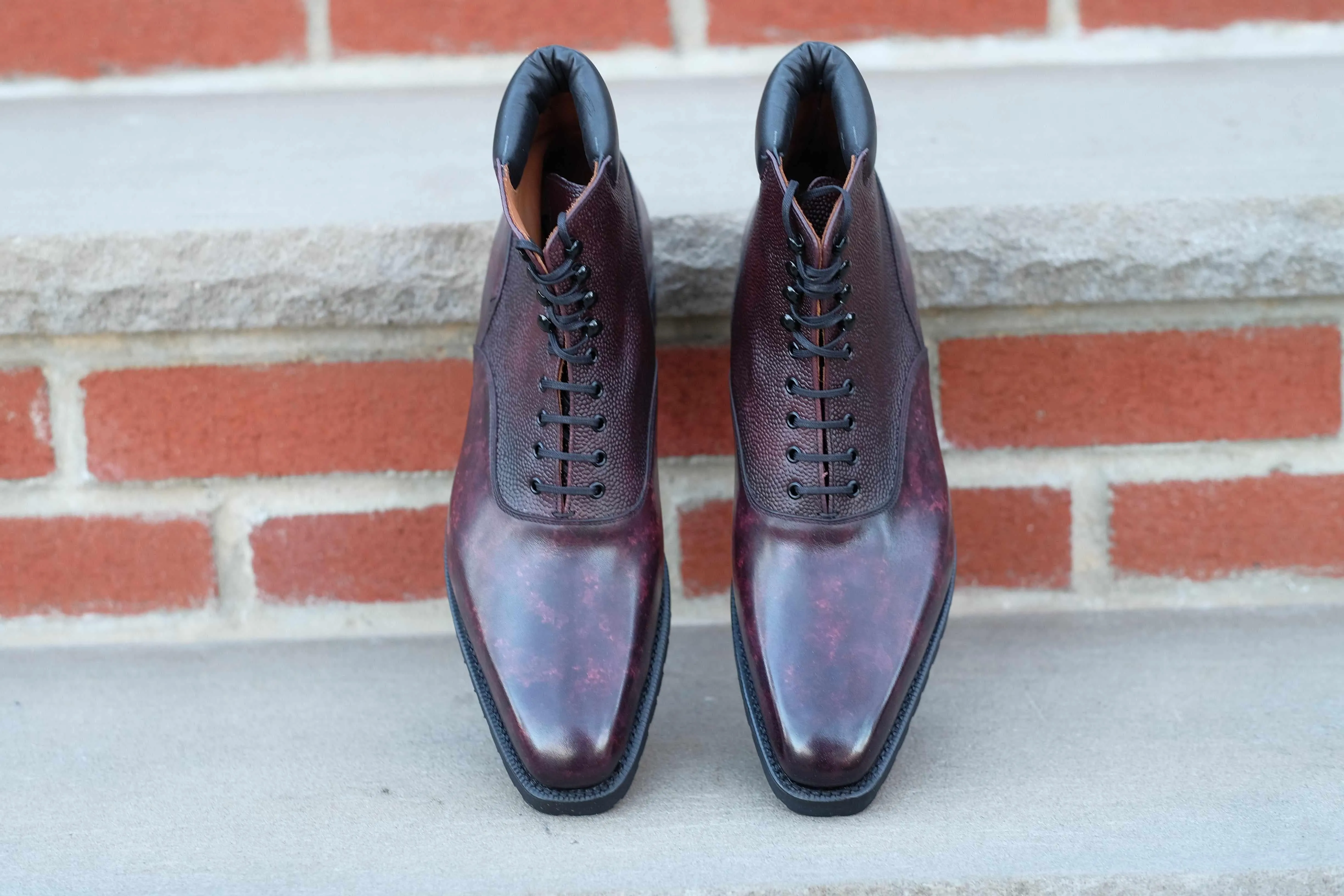 Wedgwood Redux - Plum Marble Patina / Plum Calf Grain - PRE SALE