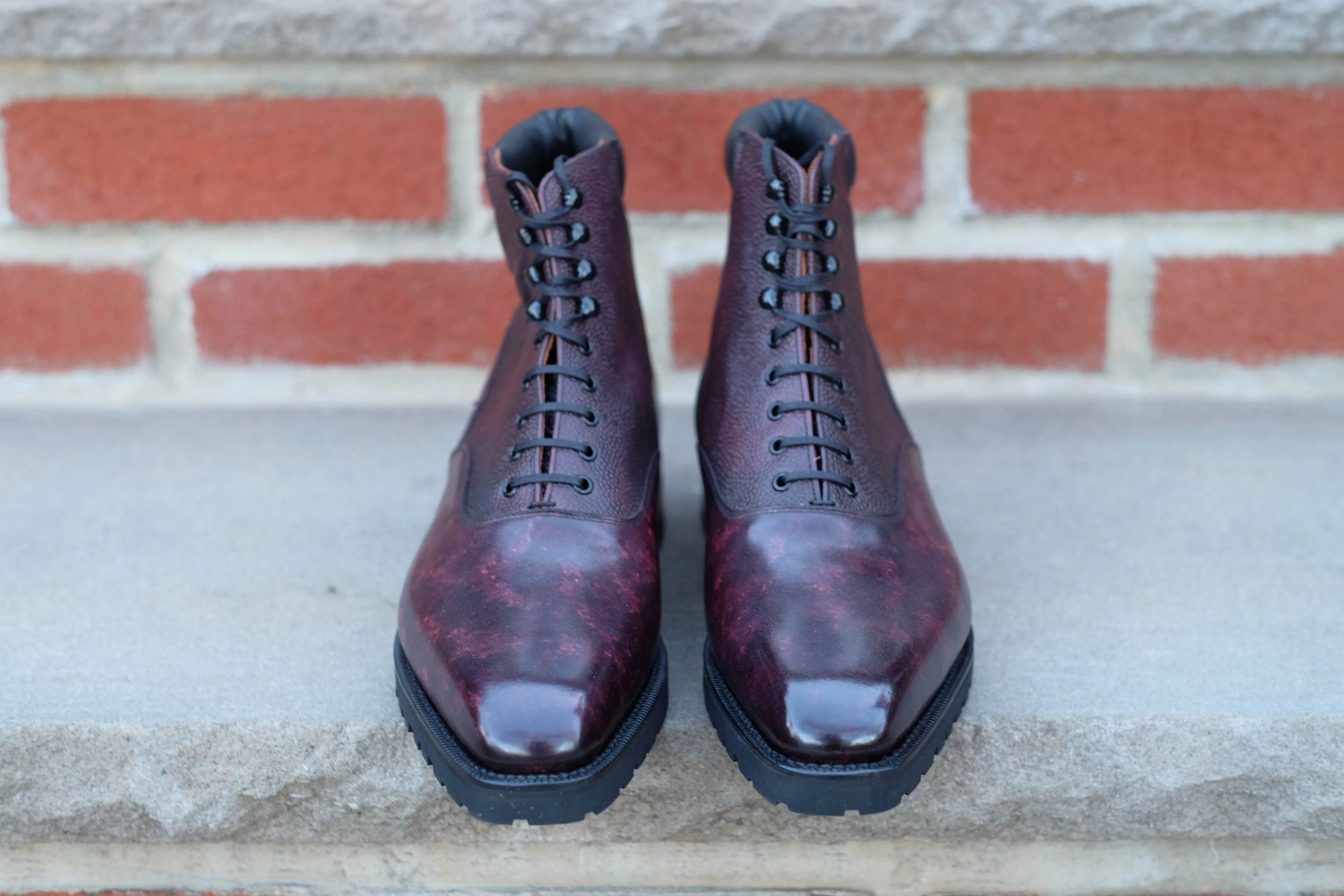 Wedgwood Redux - Plum Marble Patina / Plum Calf Grain - PRE SALE