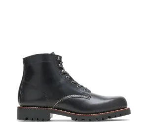 【Wolverine 1000 Mile】戶外用大底 黑色／Plain-Toe Rugged Boot