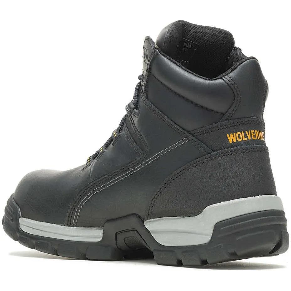 Wolverine Men's Tarmac 6" Comp Toe WP Work Boot- Black- W10304