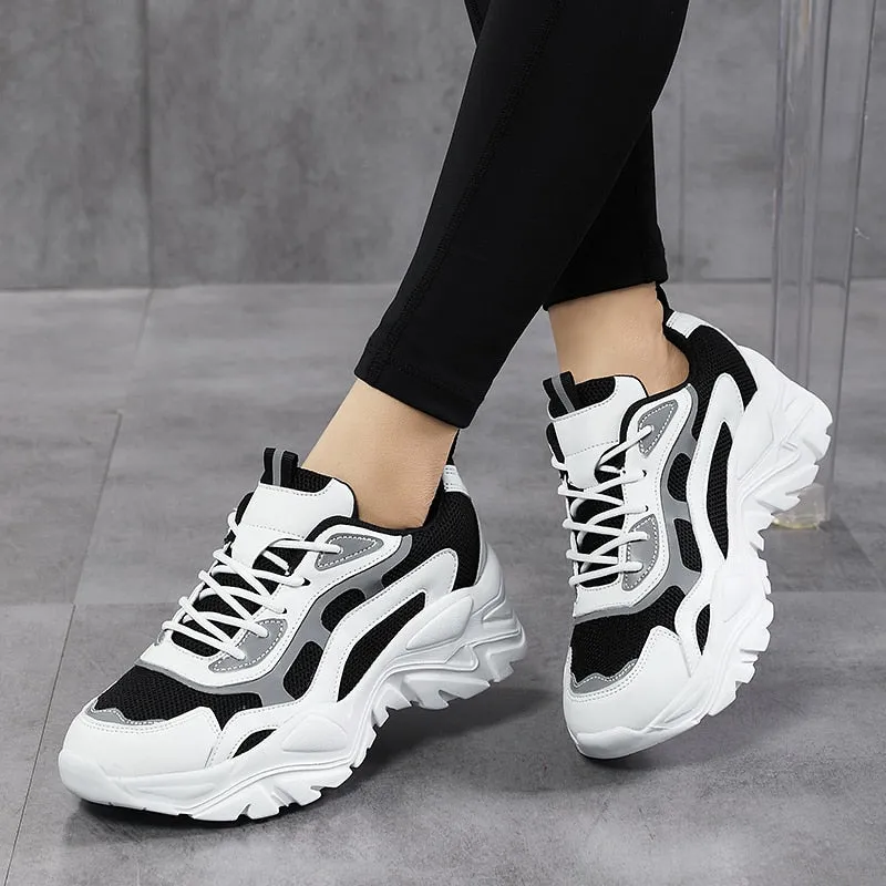 Women’s Classic Colorblock Lace Up Sneakers | Perfect for Everyday Wear