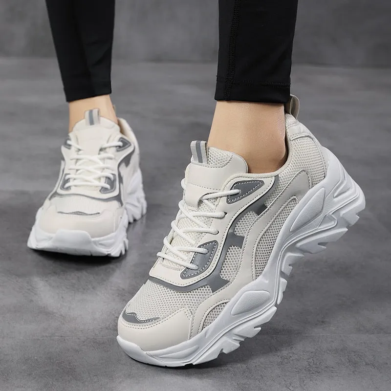 Women’s Classic Colorblock Lace Up Sneakers | Perfect for Everyday Wear