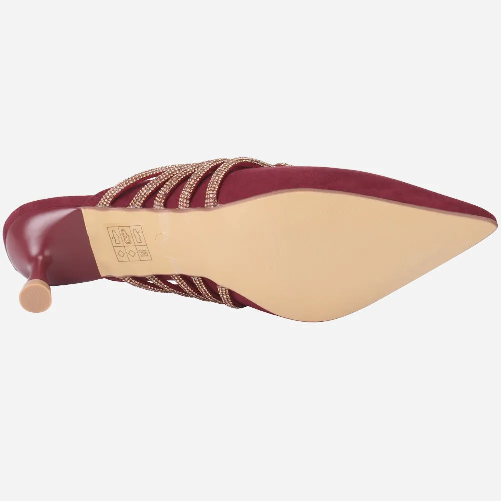 Women's "ZITA" Pointed Slide In Sandals