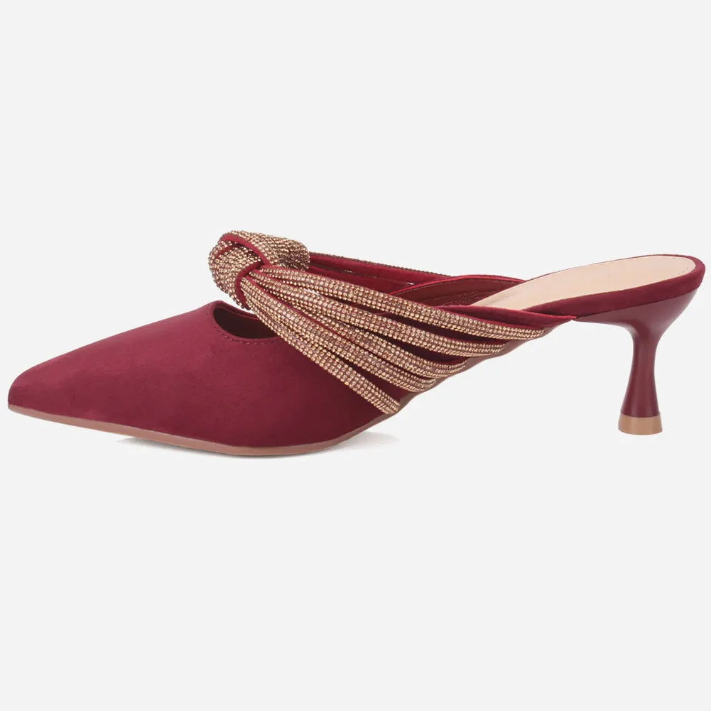 Women's "ZITA" Pointed Slide In Sandals