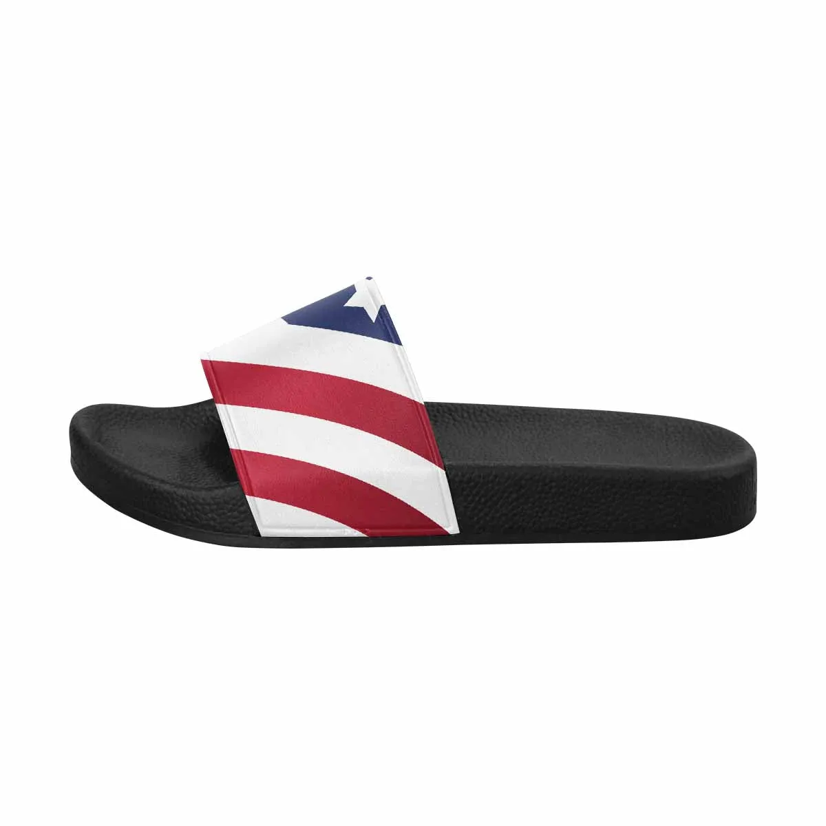 Womens Slide Sandals - Stars and Stripes Print