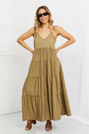 Zenana Spaghetti Strap Tiered Dress