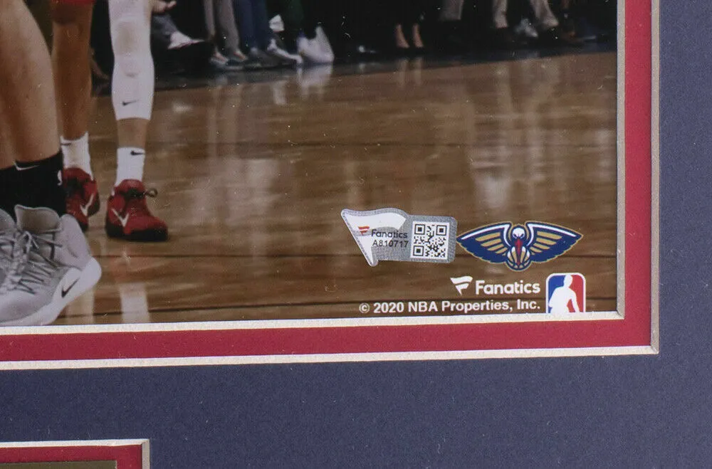 Zion Williamson Signed Framed New Orleans Pelicans 16x20 Vertical Photo Fanatics